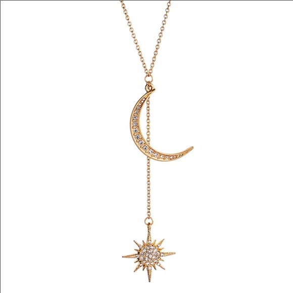 Star and Moon Necklace - Picture 2 of 5